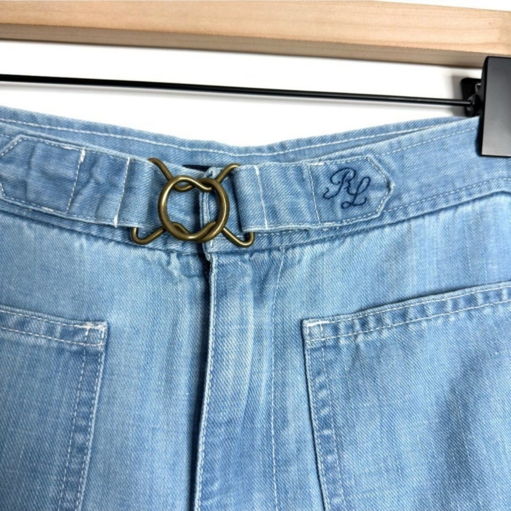 Polo by Ralph Lauren Margery High Rise Wide Leg Light Wash Jeans - 29R - Picture 8 of 13
